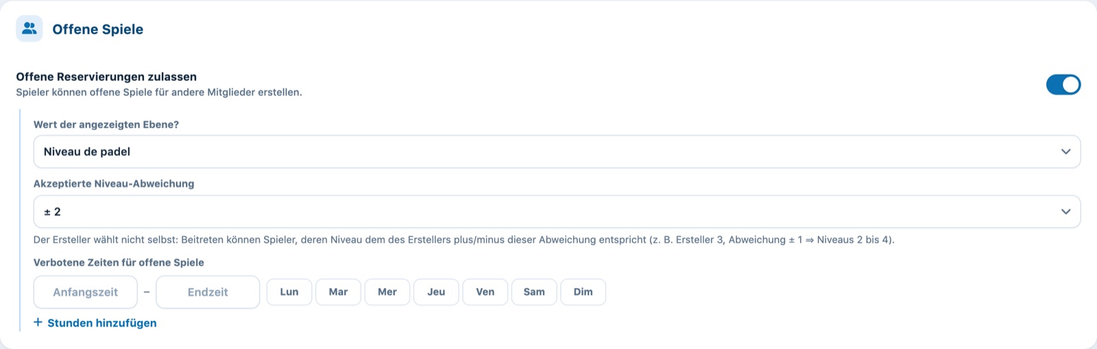 Teil «Offene Spiele» einer mit einer Saison verknüpften Sportart